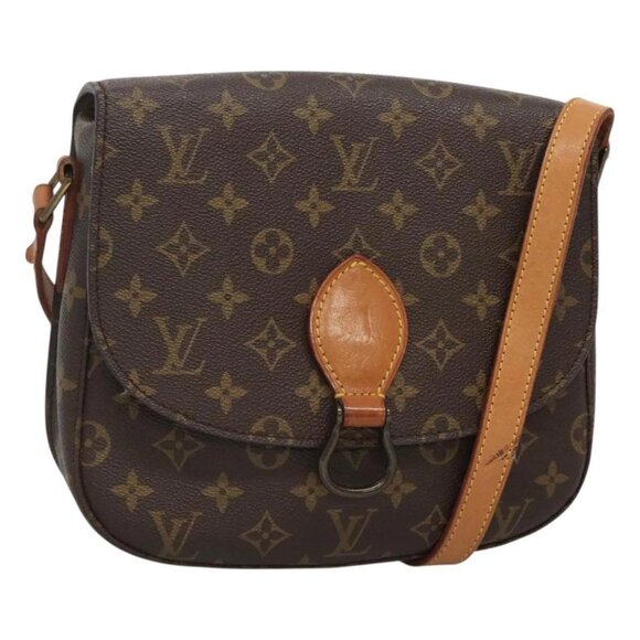 LOUIS VUITTON Monogram Saint Cloud GM Shoulder Bag M51242 LV Auth BA2187 - Picture 1 of 16